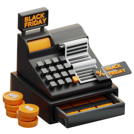 Black Friday Payment  3D Icon