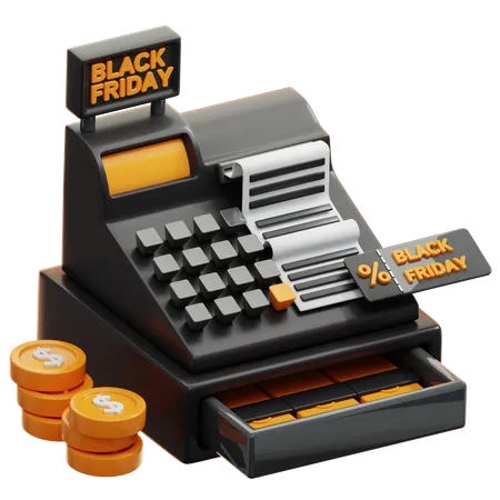 Black Friday Payment  3D Icon