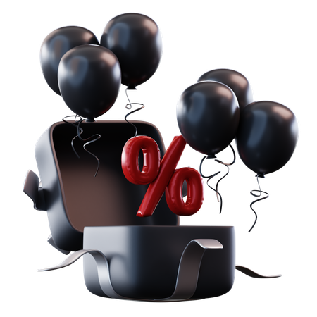 Presente especial black friday  3D Icon