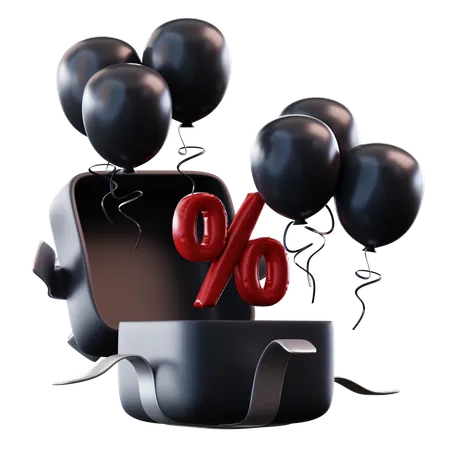 Presente especial black friday  3D Icon