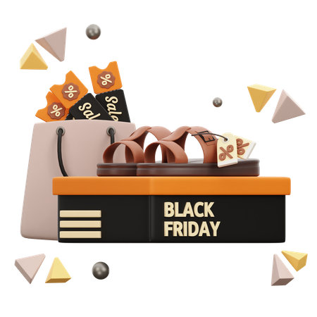 Black Friday Product  3D Icon