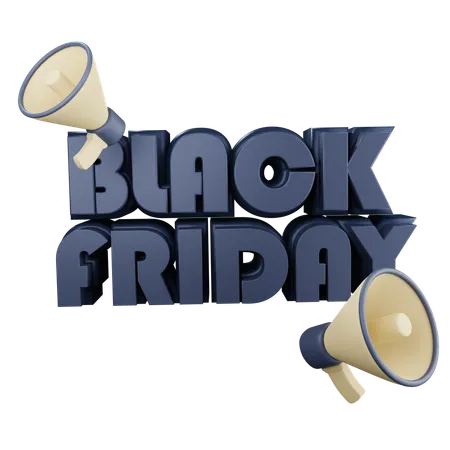 Black Friday Promotion  3D Icon