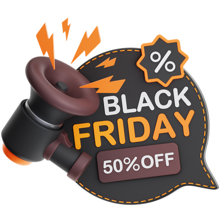 Black Friday Promotion  3D Icon