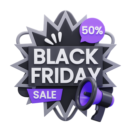 Black Friday Promotion  3D Icon