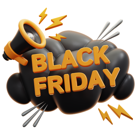 Black Friday Promotion  3D Icon