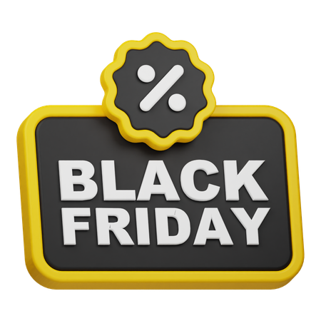 Black Friday Promotion  3D Icon