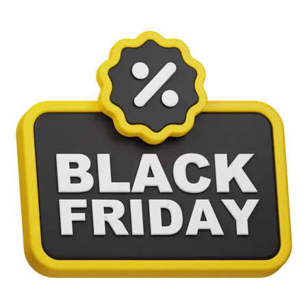 Black Friday Promotion  3D Icon