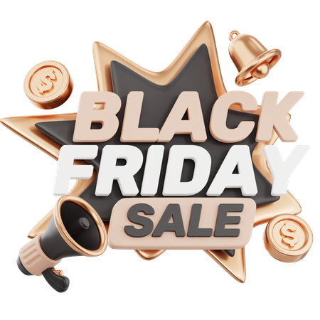 Black Friday Promotion  3D Icon