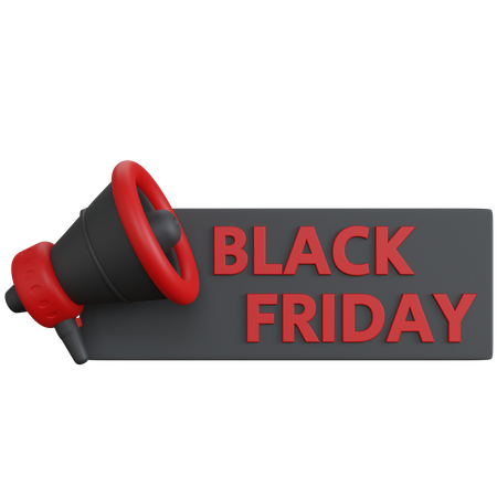 Black Friday Promotion  3D Icon