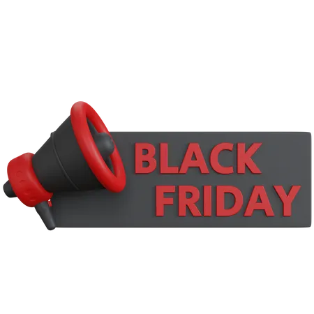Black Friday Promotion 3D Icon