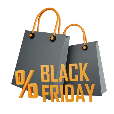 Black Friday Rabatt  3D Icon