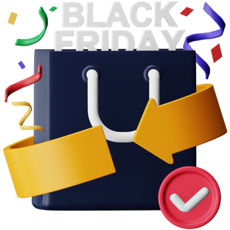 Black Friday Refund  3D Icon