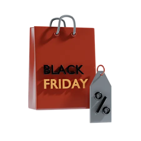 Shopping Bag Discount 3 D Icon 3D Illustration