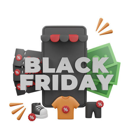 Black Friday Sale  3D Icon