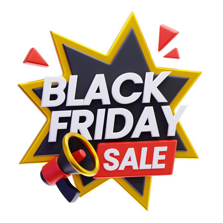 Black Friday Sale  3D Icon