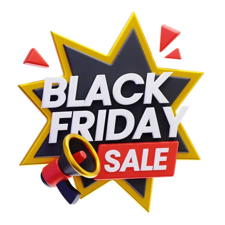 Black Friday Sale  3D Icon