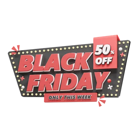 Black Friday sale  3D Icon