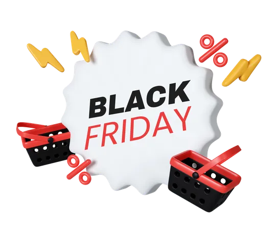 Black Friday Sale  3D Icon