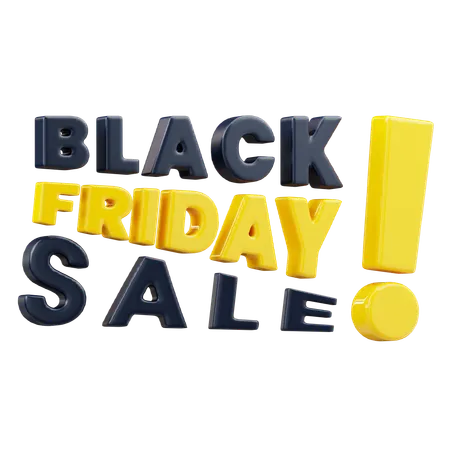 Black Friday Sale  3D Icon