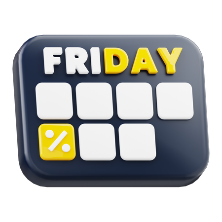 Black Friday Sale  3D Icon