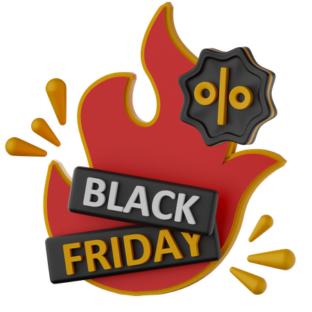 Black Friday Sale  3D Icon