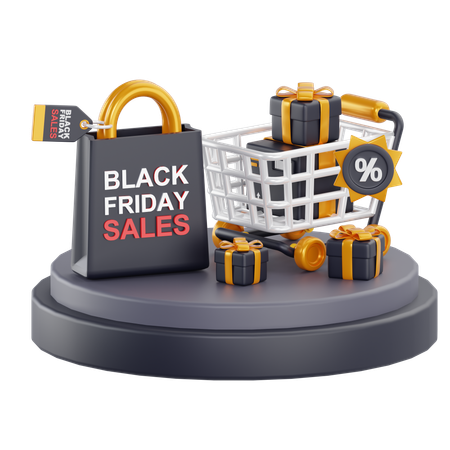 Black Friday Sale  3D Icon