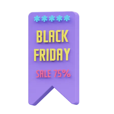 Black Friday Sale  3D Icon