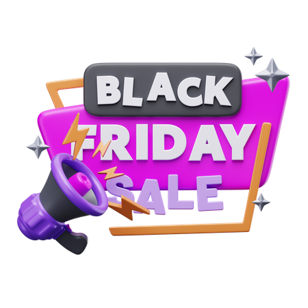 Black Friday Sale  3D Icon