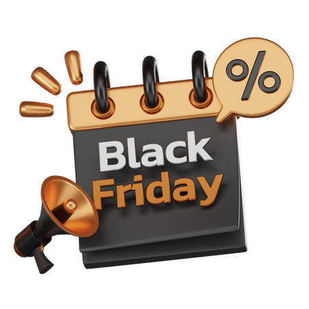 Black Friday Sale  3D Icon