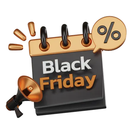 Black Friday Sale  3D Icon