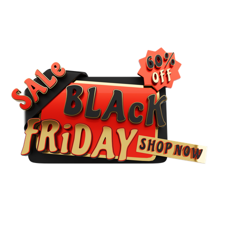 Black Friday Sale  3D Icon