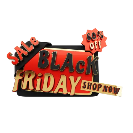 Black Friday Sale  3D Icon