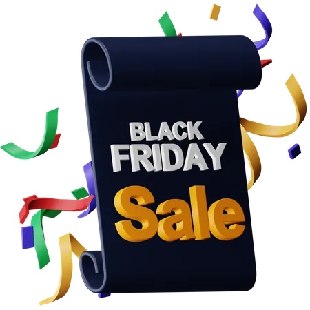 Black Friday Sale  3D Icon