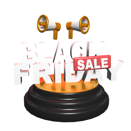 Black Friday Sale  3D Icon