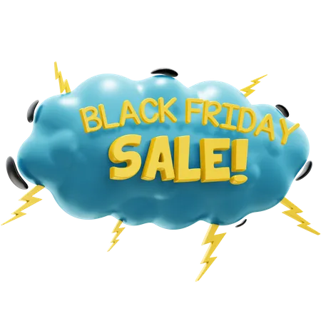 Black Friday Sale  3D Illustration