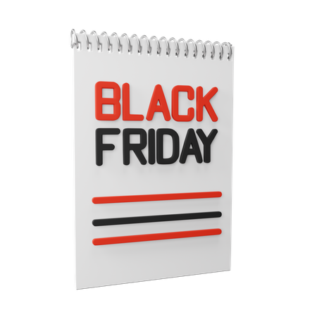 Black Friday Sale  3D Illustration