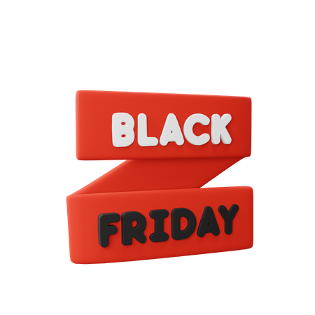 Black Friday Sale  3D Illustration