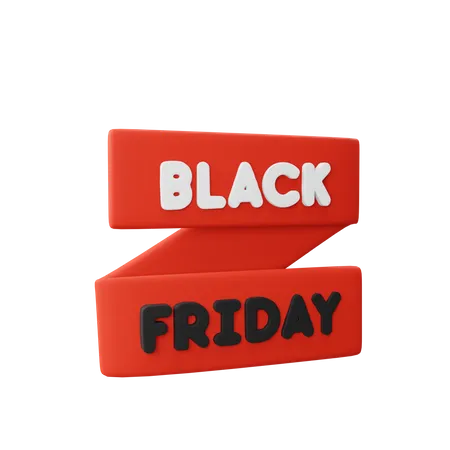 Black Friday Sale  3D Illustration