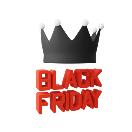 Black Friday Sale  3D Illustration