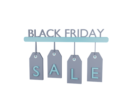 Black friday Sale  3D Illustration