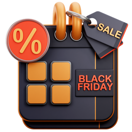 Black Friday Sale 3D Icon