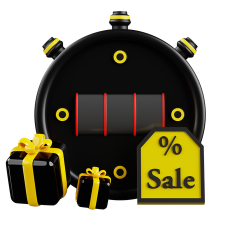 Black Friday Sale Countdown  3D Icon