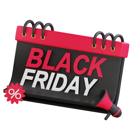 Black friday sale day 3D Icon