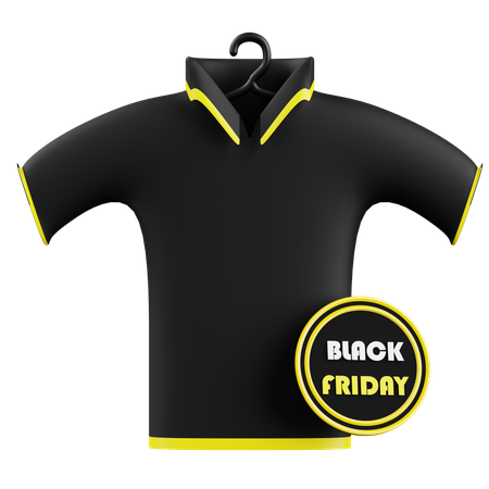 Black Friday Sale On T Shirt  3D Icon