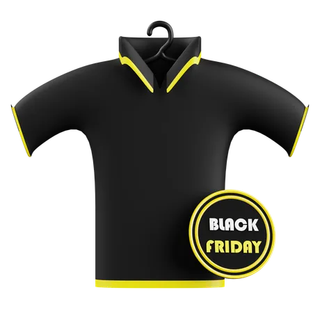 Black Friday Sale On T Shirt  3D Icon