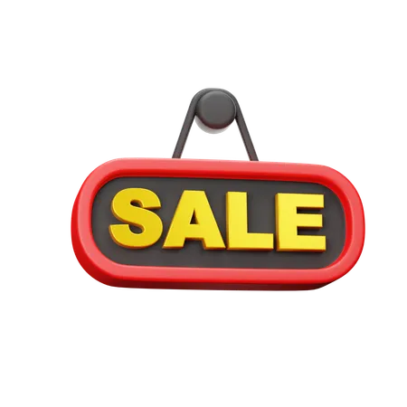 Black Friday Sale Sign  3D Icon