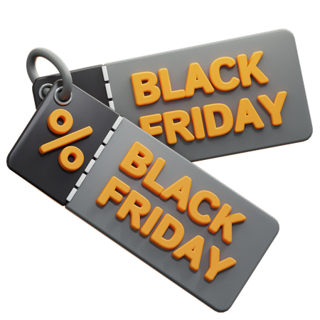 Black Friday-Verkaufsschild  3D Icon