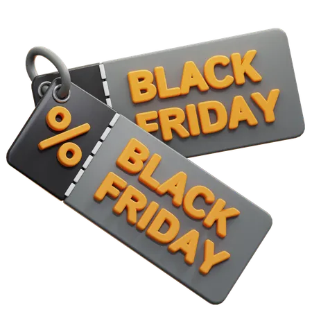 Black Friday-Verkaufsschild  3D Icon