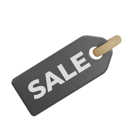 Black Friday Sale Tag  3D Icon