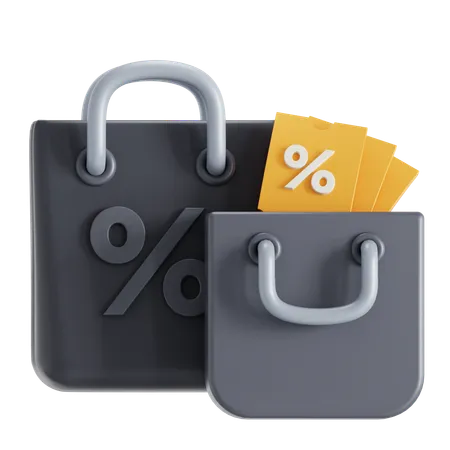 Black Friday Shopping  3D Icon